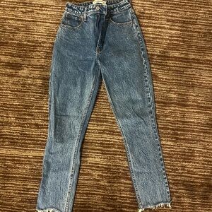 Abercrombie and fitch high rise curve love Jean